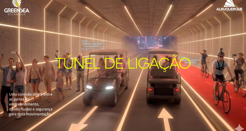 Túnel de Ligação conectando as áreas do Oceanique